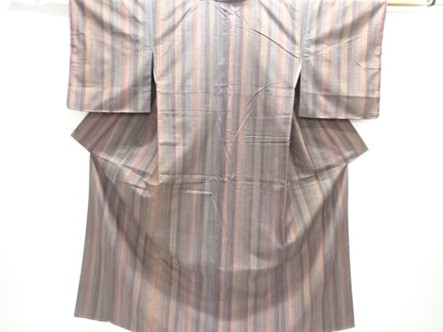 JAPANESE KIMONO / TSUMUGI / WOVEN STRIPE 